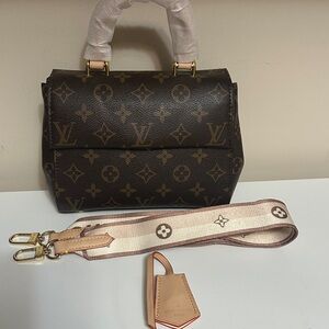 Louis Vuitton Monogram Brown Satchel 20cm